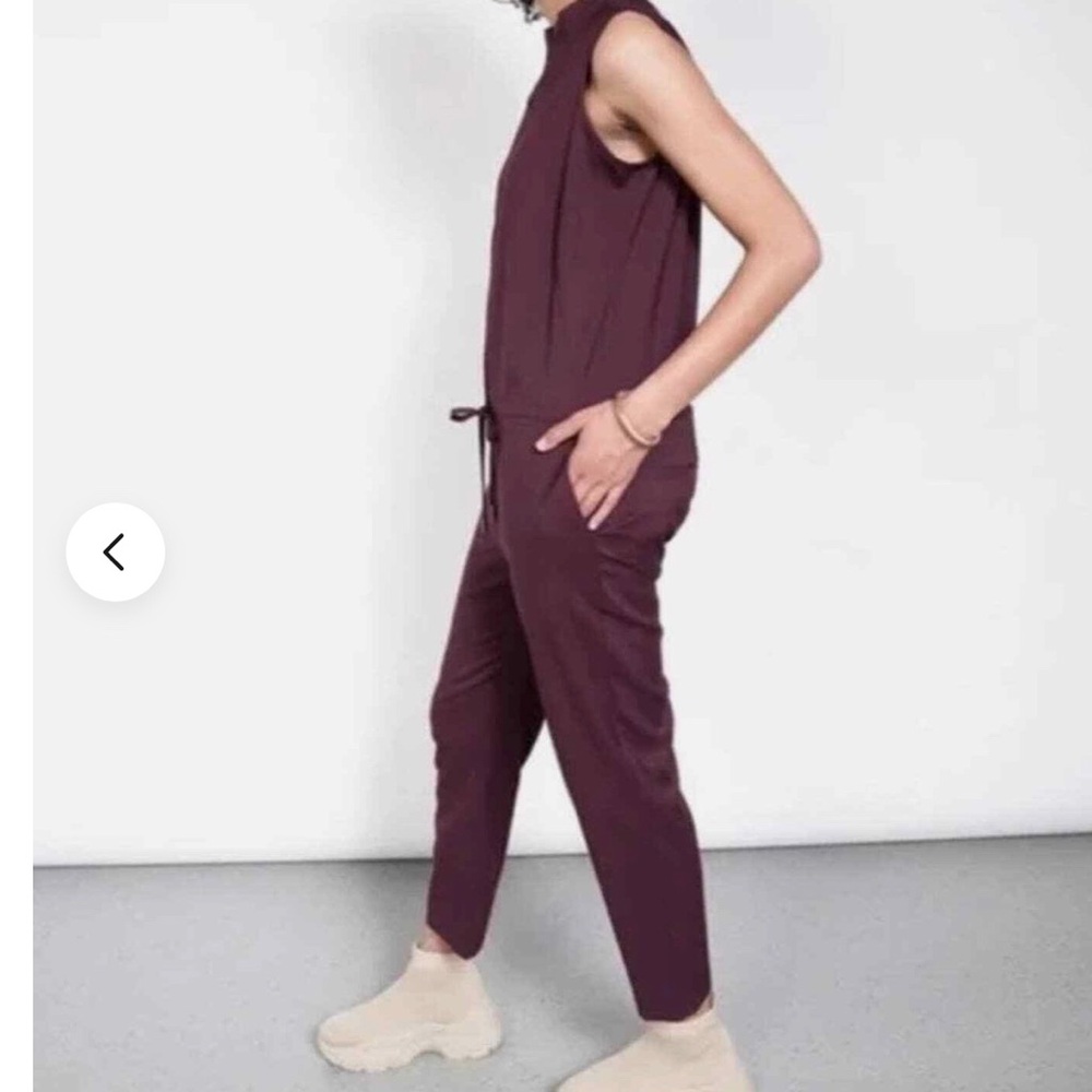Wildfang XXLarge jumpsuit, empower coverall sleeveless Eggplant 🍆 color - Picture 4 of 10